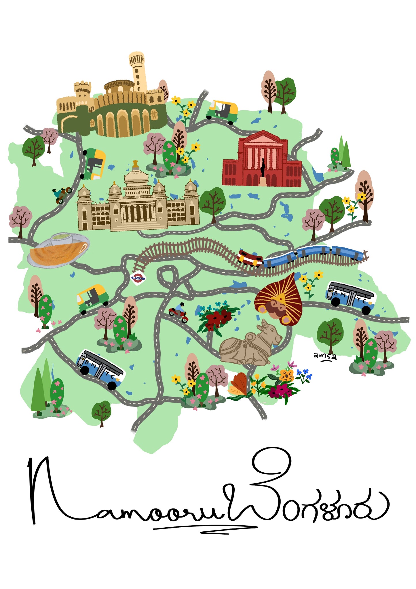 Wall Art | Bengaluru Map