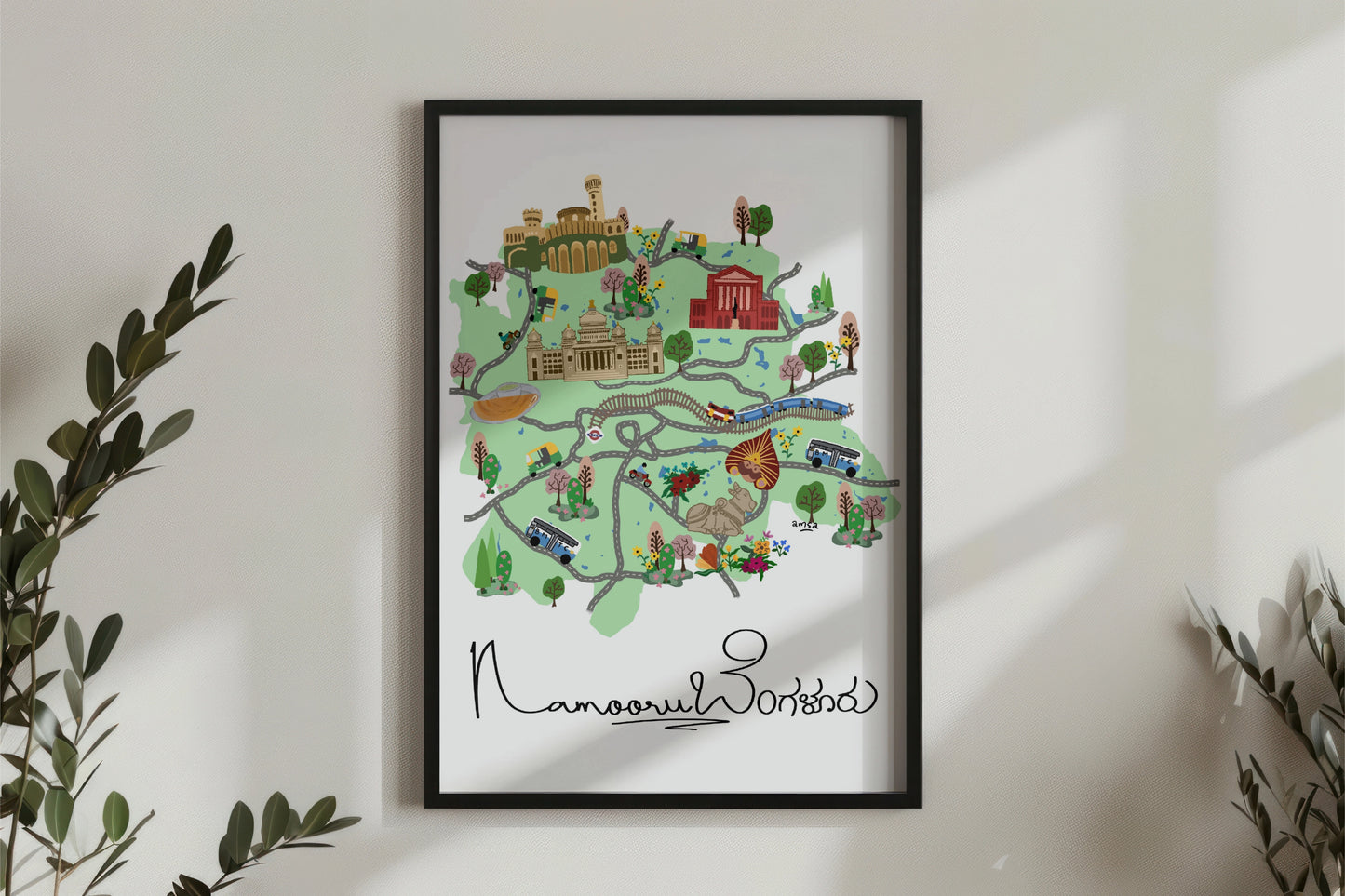 Wall Art | Bengaluru Map